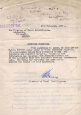 Naval Intelligence Letter