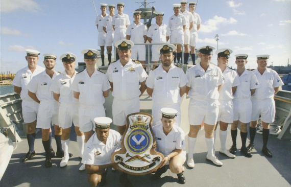 HMAS Bundaberg's commissioning crew