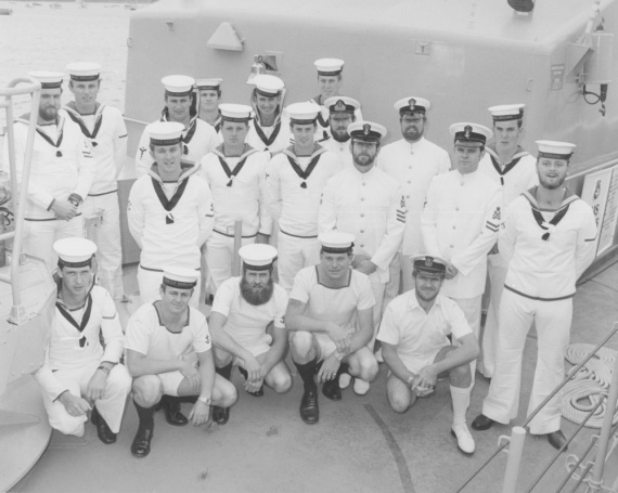 Ship's company of HMAS Geelong.