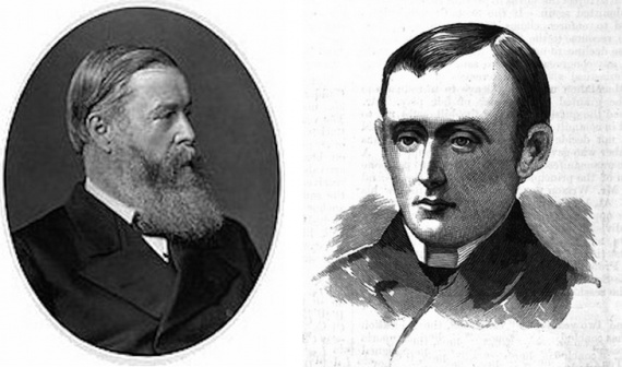 Left: Prominent Victorian Government official, Hugh Culling Eardley Childers. Right: Lieutenant M Jerram, RN.