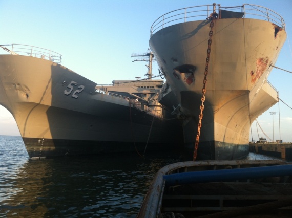 The two LPAs at rest at Gulfport Mississippi. (Scott Hooper)