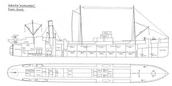 RAFA Kurumba Ship Drawing