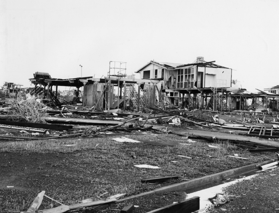 Few dwellings in Darwin escaped serious damage from Cyclone Tracy