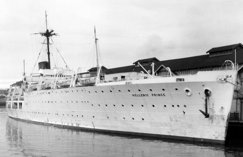 The former Albatross as she appeared following conversion to the Hellenic Prince.