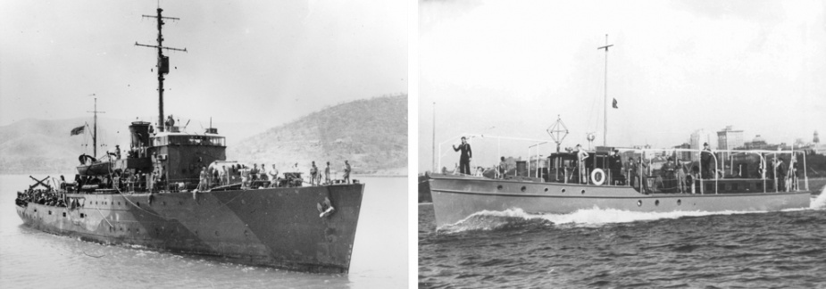 The ill-fated HMAS Armidale and HMAS Kuru.
