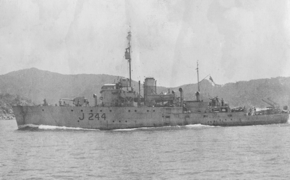 Castlemaine at sea in northern Australian waters c. 1942.