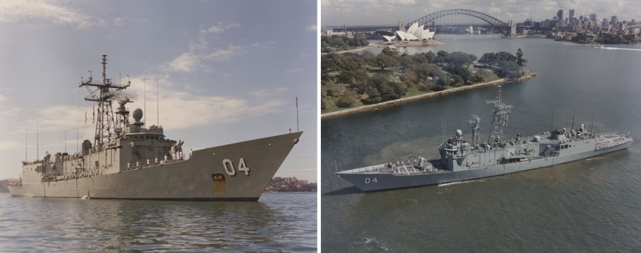 Darwin operating in Sydney Harbour during March 1994.