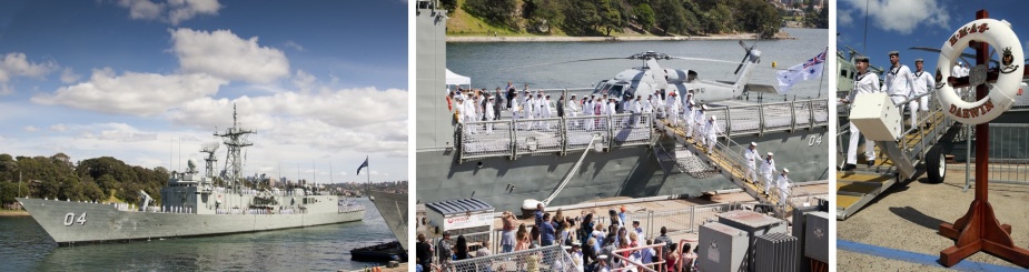 Darwin arrives back at Fleet Base East, Sydney on 30 October 12.
