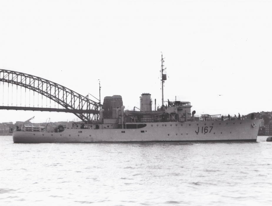HMAS Goulburn operated as a minesweeper, convoy escort and anti-submarine patrol ship during her 5 year commission