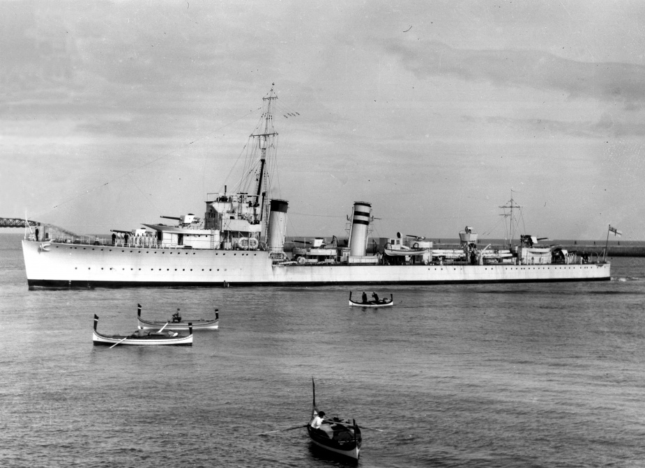 HMAS Stuart visiting Malta during service in the Mediterranean.