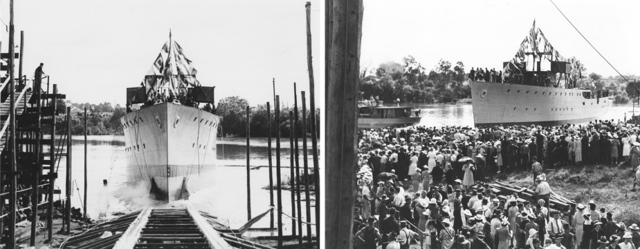 Toowoomba was launched on 21 March 1941 at the Walkers Yard, Maryborough, Queensland.