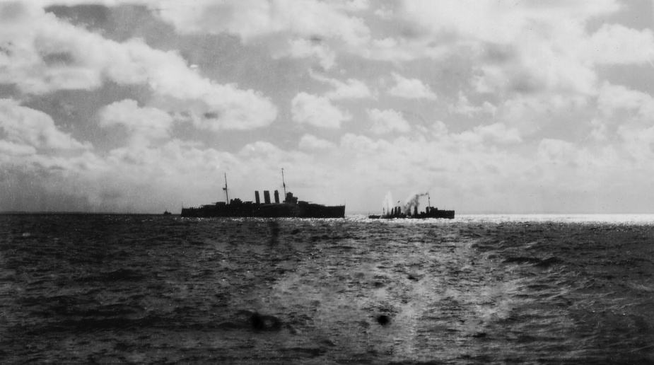 HMAS Torrens prior to being used as a Fleet Gunnery Practice Target off Sydney Heads, 24 November 1930.