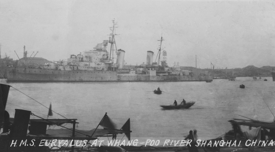 The Dido class cruiser HMS Euryalus.