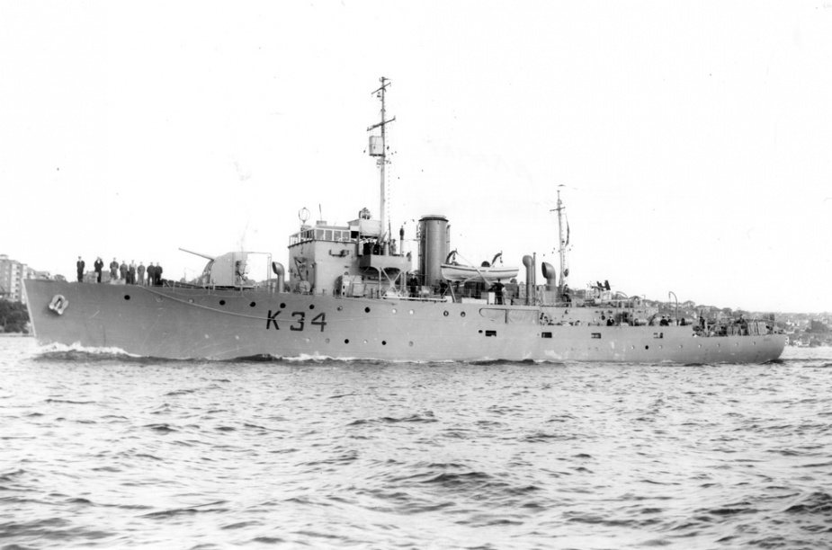 HMAS Ararat in Sydney during WWII