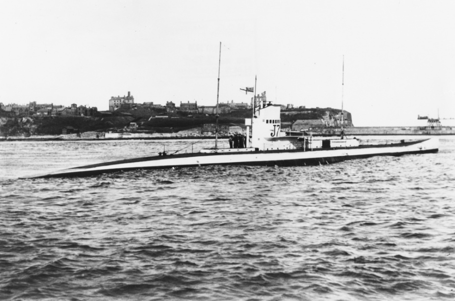 J7 while in service of th Royal Navy.