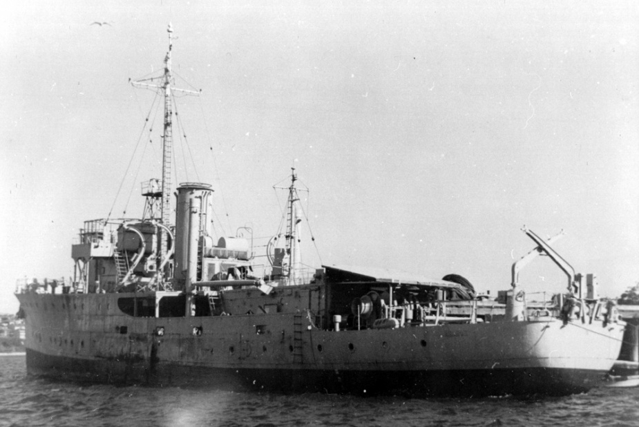 HMAS Ararat laid up post WWII