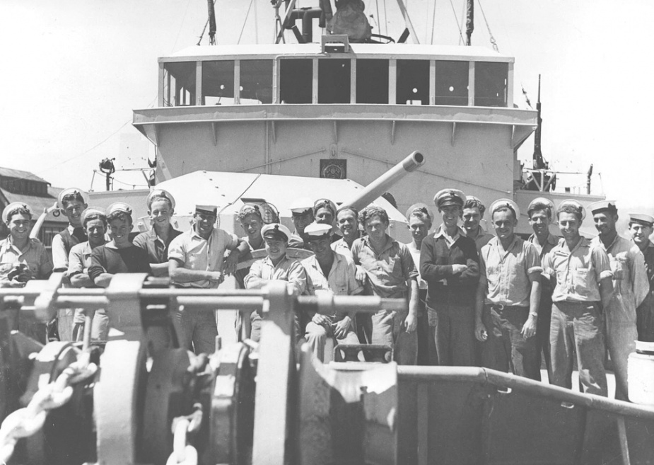 Members of HMAS Launceston's crew.