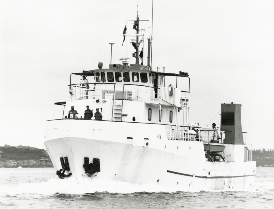 Brolga was one of three Minesweeper Auxiliaries operating as part of the Craft of Opportunity Program, alongside her sister ships MSA Bandicoot and MSA Wallaroo