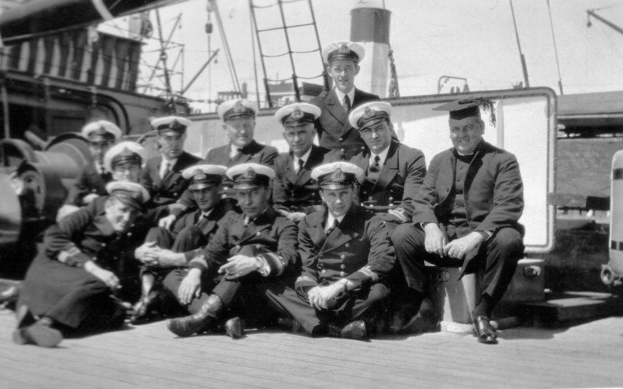 Some of HMAS Platypus' crew members in October 1926