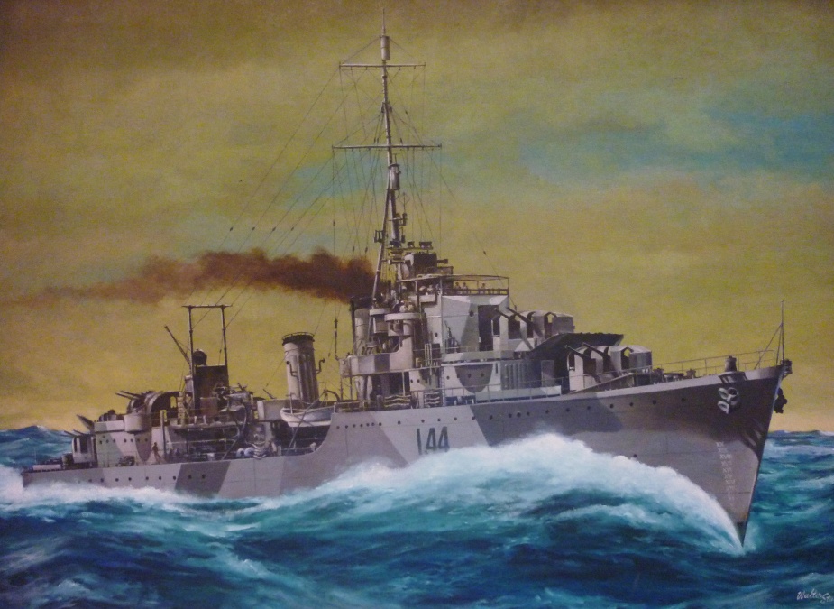 HMAS Warramunga painting