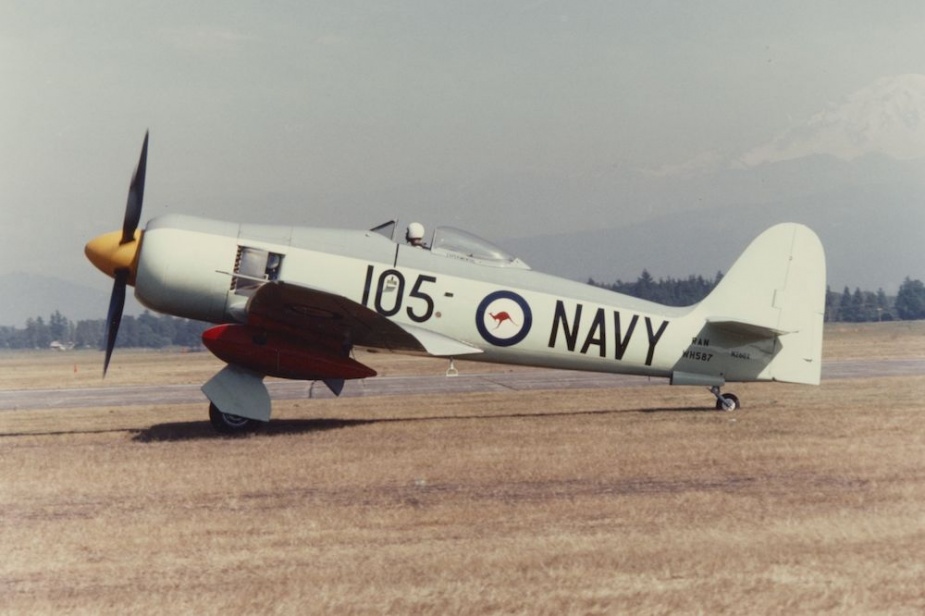 This former RAN Sea Fury has most recently been used as a racing aircraft in the United States.