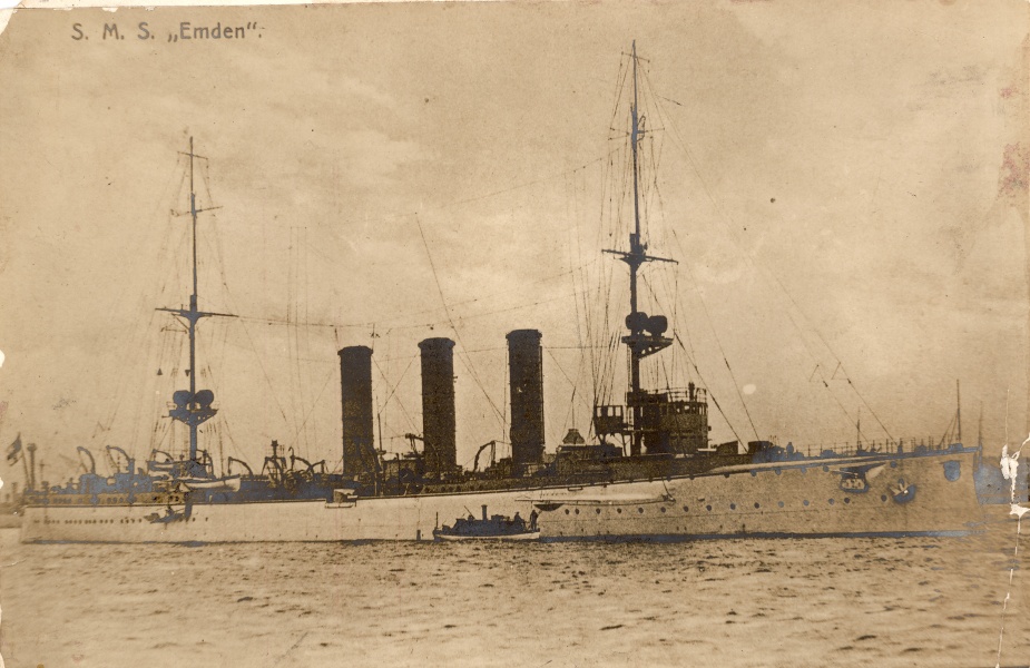 The successful German raider SMS Emden.