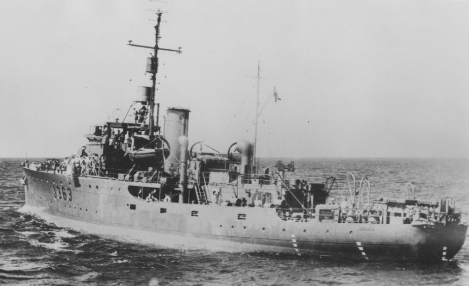 A stern view of Strahan, 1944.