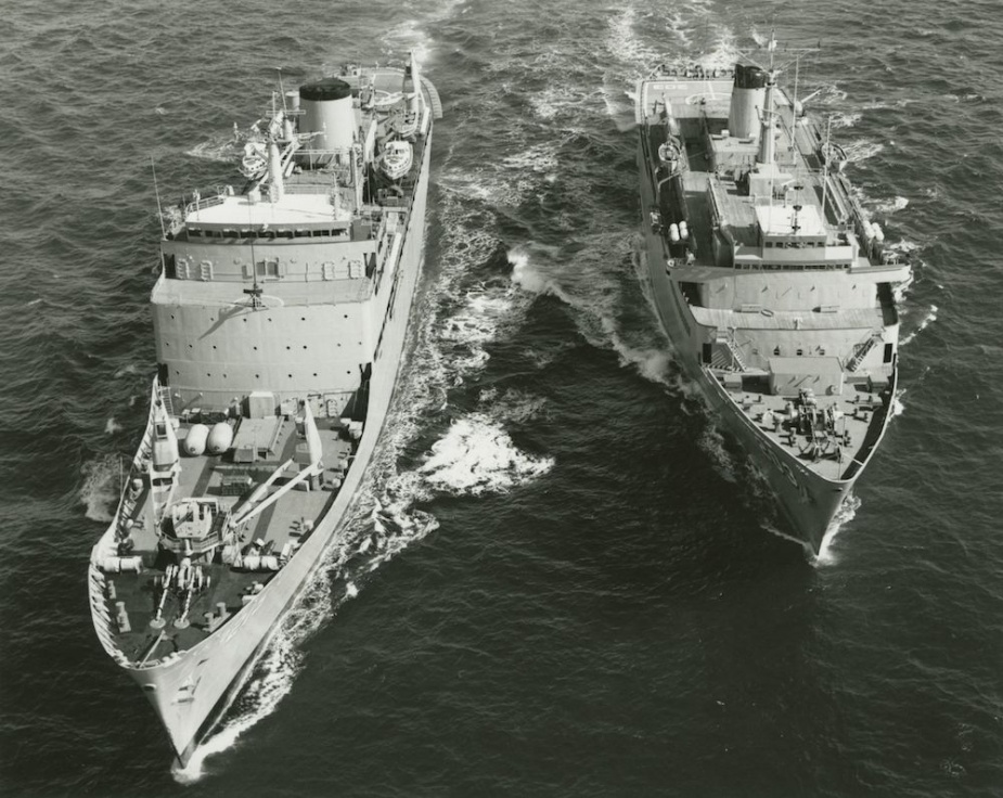 HMAS Stalwart in company with HMAS Jervis Bay