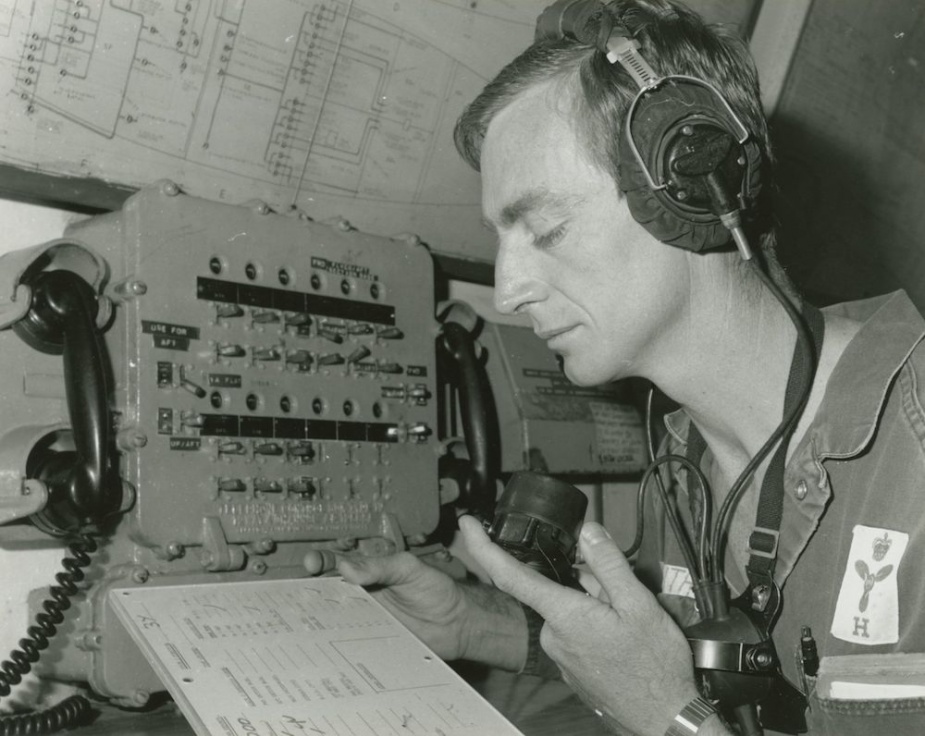 Chief Petty Officer Marine Technical Hull Wayne Smith was no stranger to Stalwart having served in her on three separate occasions in three different ranks. Here he monitors the watertight integrity of the ship during pilotage training en route to Noumea.