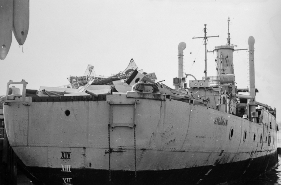 Strahan shortly before her final disposal in 1961.