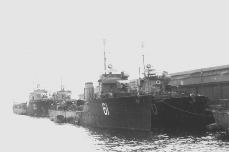 Swan pictured with her sister ships.