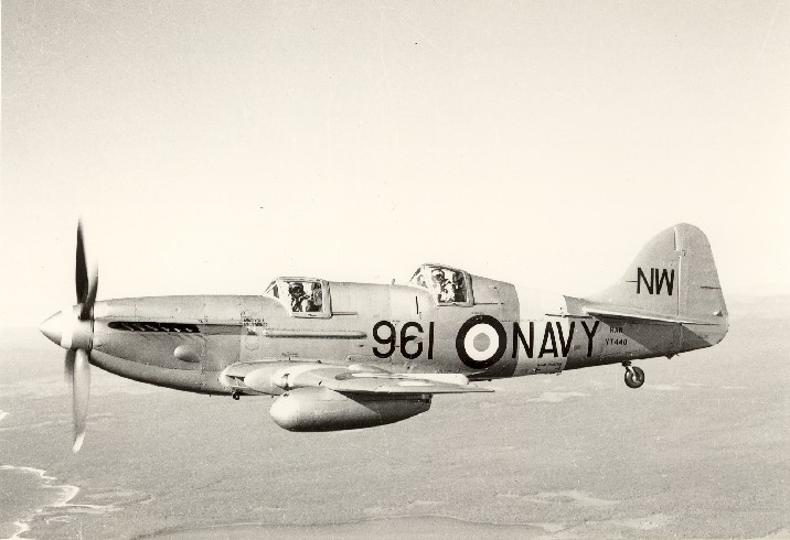 A Fairey Firefly two-seater trainer as flown by 851 Squadron.