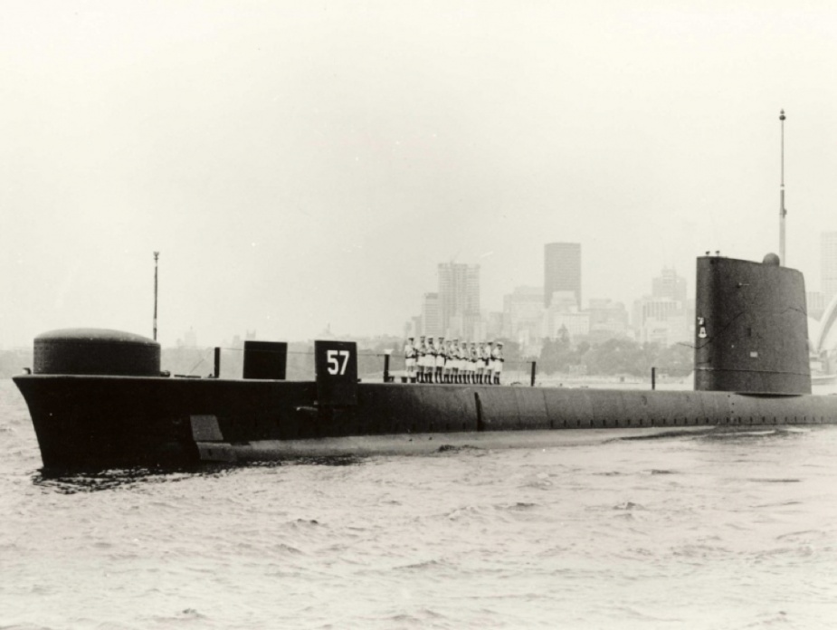 Oxley arrives in Sydney after her delivery voyage from the UK, 18 August 1967.