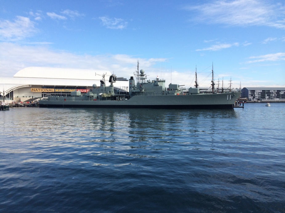 HMAS Vampire preserved as a museum ship at the Australian National Maritime Museum. (John Perryman 2014)