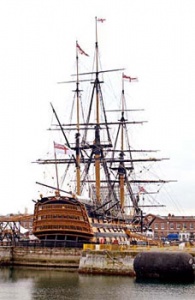 Nelson's flagship HMS Victory reproduced by kind permission of the Commanding Officer HMS Victory, Portsmouth, England.