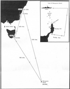 Chart depicting Hobart's mercy dash.