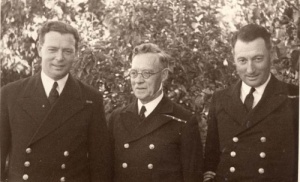 Commander Spurgeon with his father and brother.