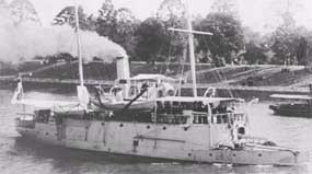 The gunboat HMAS Gayundah in 1912 (RAN).