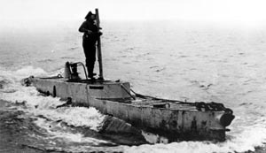 British X-Craft on the surface