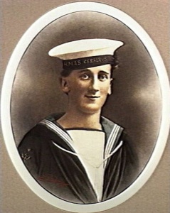 Signalman Percy Baker who was lost overboard from Countess of Hopetoun on 15 December 1915.