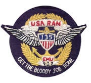 Unofficial badge designed and worn by members of the 135th AHC.