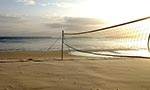 Beach Volleyball net on Captains Beach.