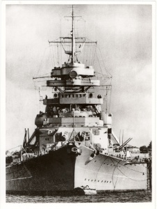 Germany's most modern and powerful battleship, Bismarck.