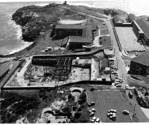 The Tactical Training Building under construction in March 1972.