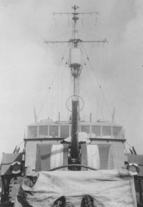 View of HMAS Cootamundra from the forecastle.