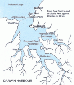 Map of Darwin Harbour.