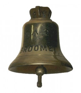 HMAS Broome's ship's bell.