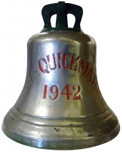 HMAS Quickmatch's ship's bell is now on display in the Naval Heritage Collection.