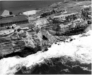 The seaward cliff-face at HMAS Watson.