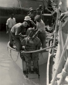 Diving operations conduced from MV Hohenfels.